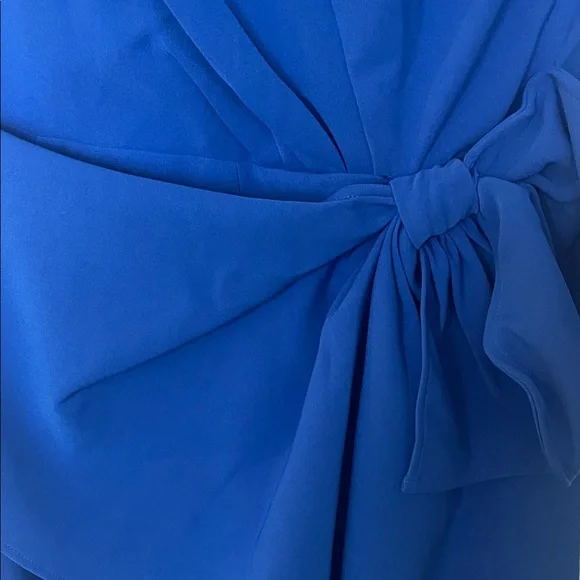 Chic Asymmetrical Blue Dress Fehaute size 6 NWT - Picture 5 of 9